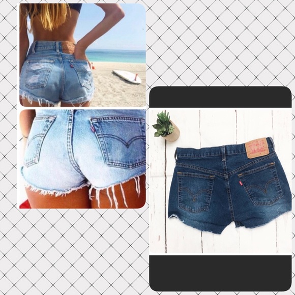 Levi's Pants - Levi’s stretch cutoff jean shorts 4